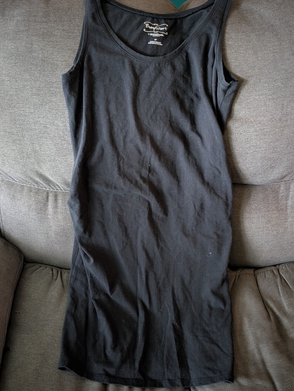 Motherhood Black Scoop Neck Tank Top